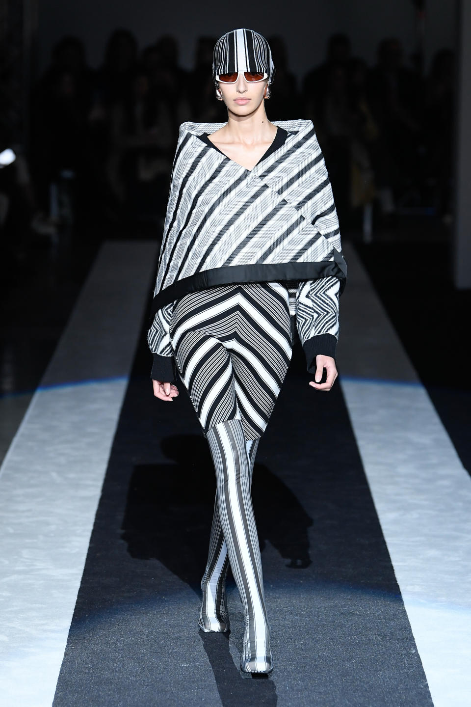 Model on the runway at Missoni RTW Fall 2024 as part of Milan Ready to Wear Fashion Week held on February 24, 2024 in Milan, Italy. (Photo by Giovanni Giannoni/WWD via Getty Images)