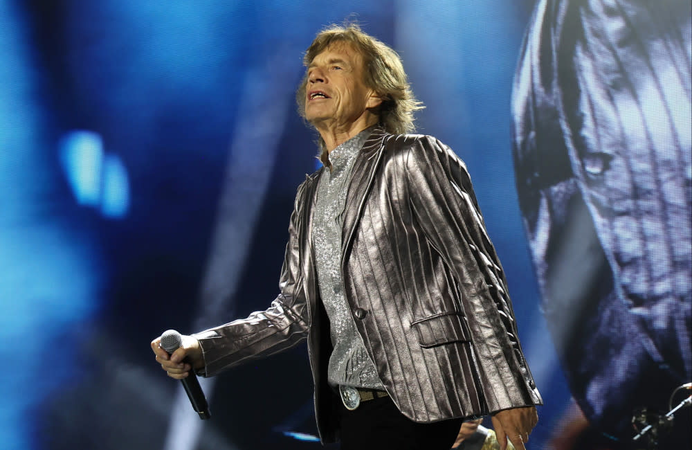Mick Jagger performing at the NRG Stadium in Houston, Texas credit:Bang Showbiz