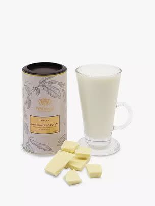 This gloriously creamy white hot chocolate