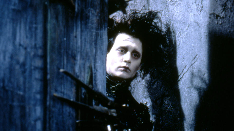 Johnny Depp on the set of 'Edward Scissorhands'. (Photo by 20th Century Fox Pictures/Sunset Boulevard/Corbis via Getty Images)