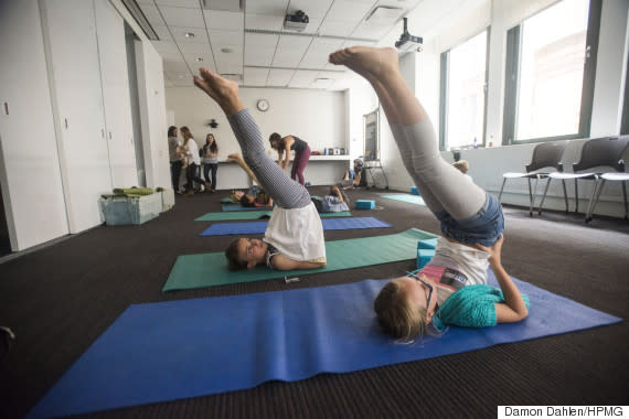 kid yoga candlestick