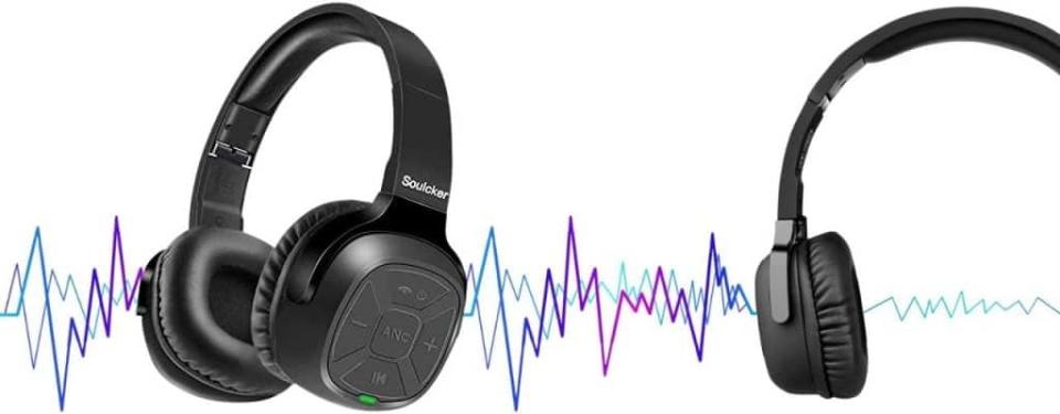 Soulcker Active Noise Cancelling Bluetooth Headphones