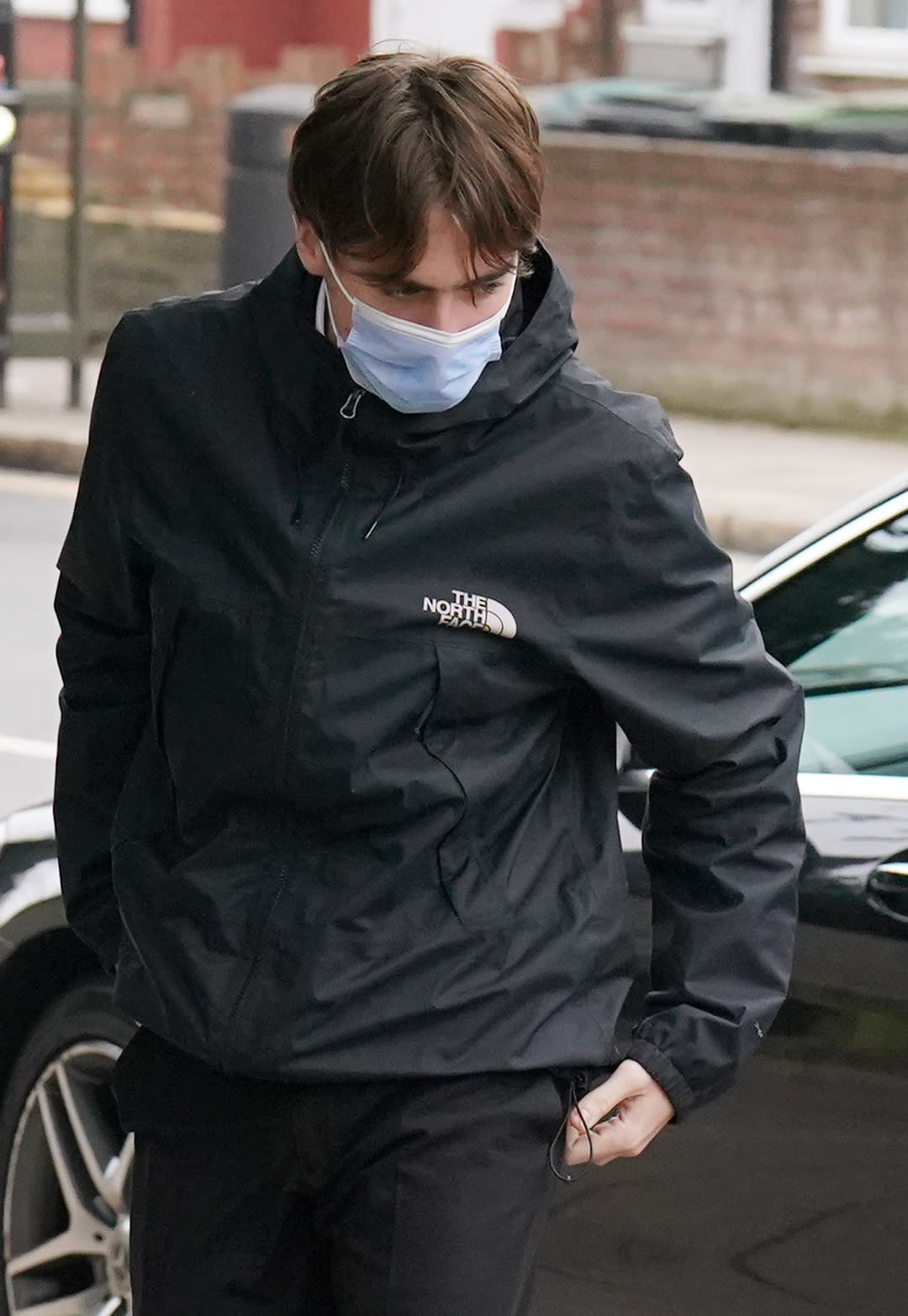 Previously unissued photo dated 28/03/22 of Gene Appleton Gallagher, 20, the son of Liam Gallagher and Nicole Appleton, arriving at Wood Green Crown Court in north London, where he was facing charges relating to an incident at a Tesco Express in Hampstead, north-west London, in May 2019. The judge has recorded not guilty pleas for Gallagher and Sonny Starkey, 19, the grandson of musician Ringo Starr, after prosecutors decided to bring no evidence, and bound them over - meaning they have promised to 