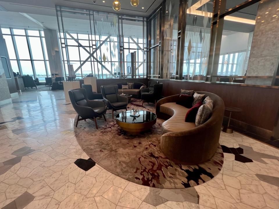 Delta's new Sky Club lounge at LaGuardia Airport.