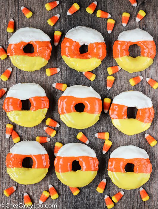 Candy Corn Donuts