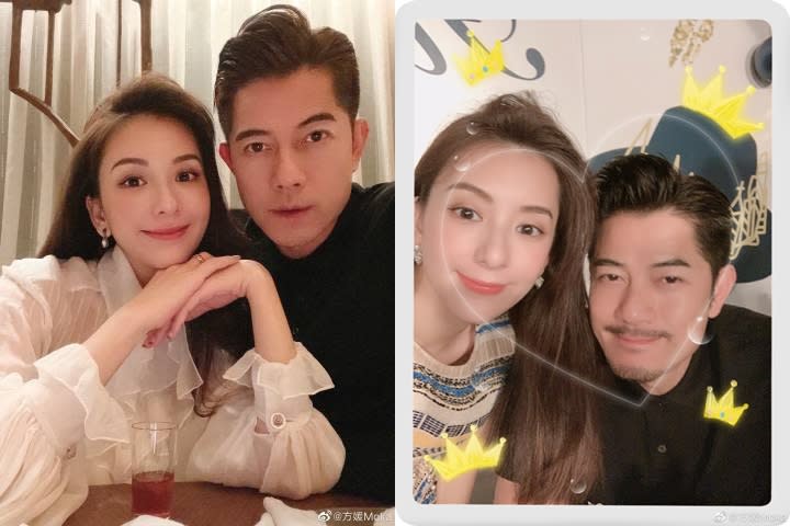 <p>▲郭富城和小22歲老婆方媛結婚4年，每年生日都不忘同框放閃。（圖／方媛微博）</p>
