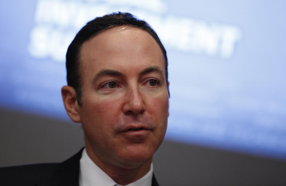 FILE PHOTO: 26 Capital Acquisition Corp chairman and CEO Jason Ader at the Thomson Reuters building in New York, November 20, 2013.  REUTERS/Mike Segar