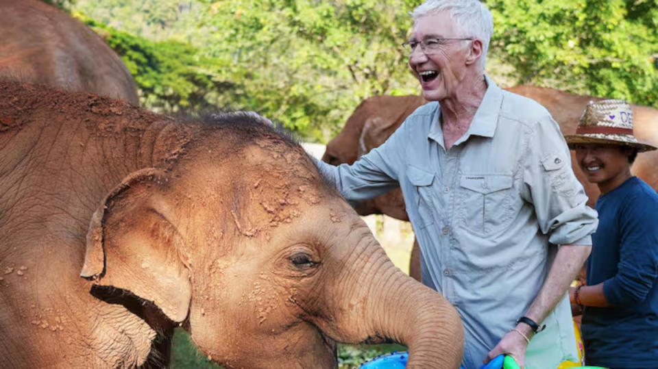 Paul O'Grady's Great Elephant Adventure took the presenter to Thailand and Laos. (ITV)