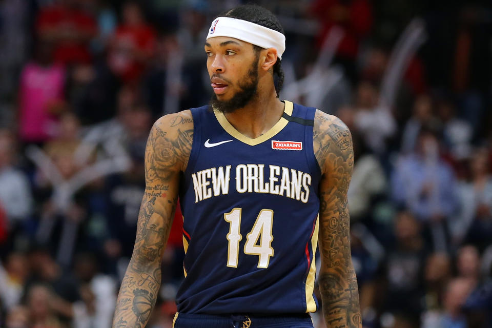 New Orleans Pelicans All-Star forward Brandon Ingram, 23, is a foundational piece of one of the NBAs' best-positioned young teams. (Jonathan Bachman/Getty Images)