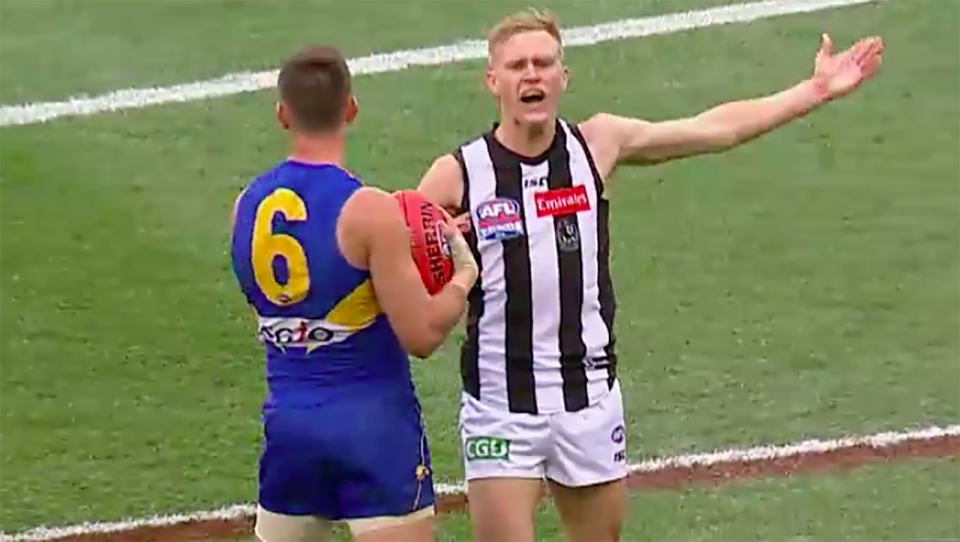 Stephenson was fuming. Image: Channel 7