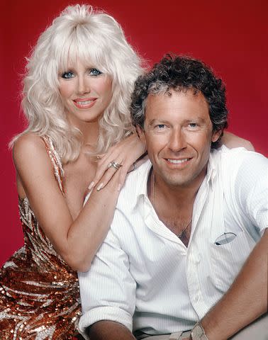 <p>Harry Langdon/Getty Images</p> Suzanne Somers and Alan Hamel in 1980.