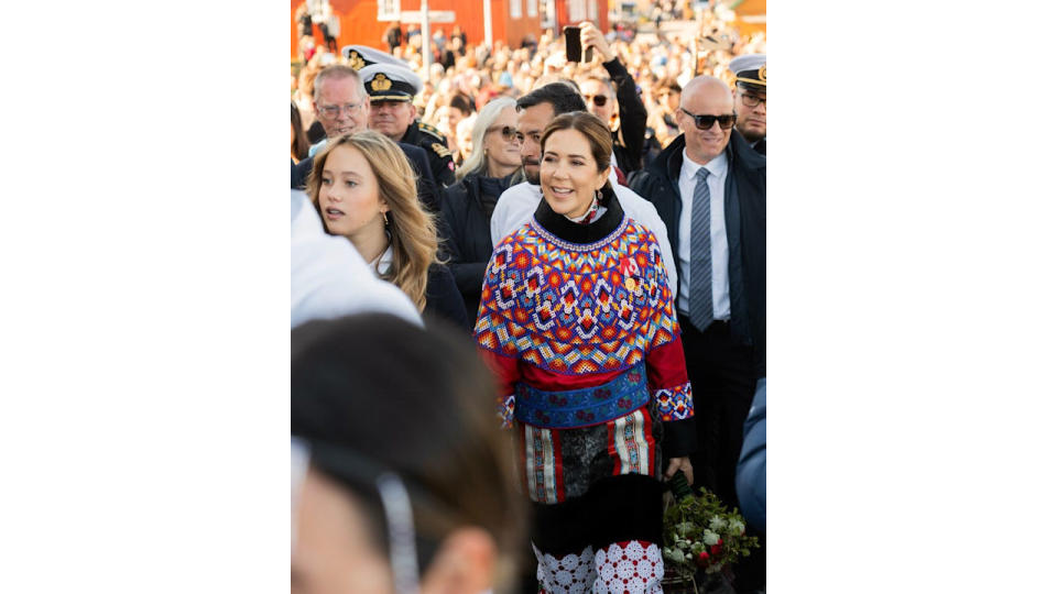 Princess Josephine and Queen Mary in Nuuk, Greenland