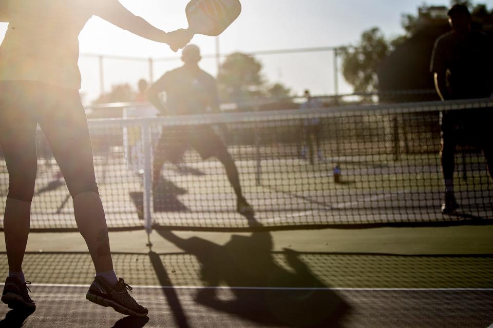 Telephone Pioneer Park in Phoenix has outdoor pickleball courts.