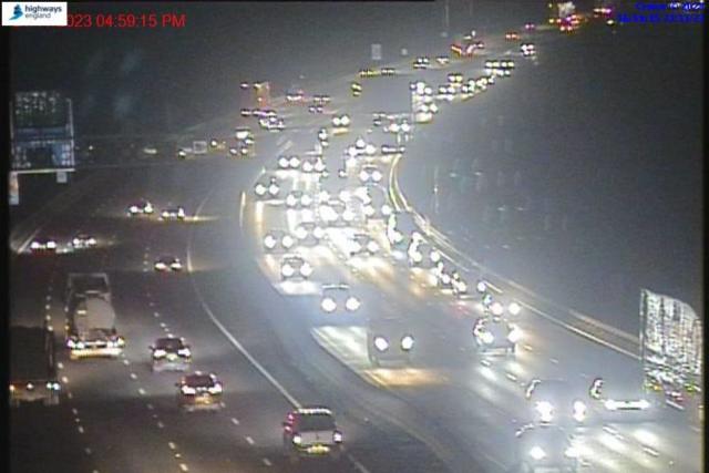 Drivers warned of delays as accident closes slip road on M1 in