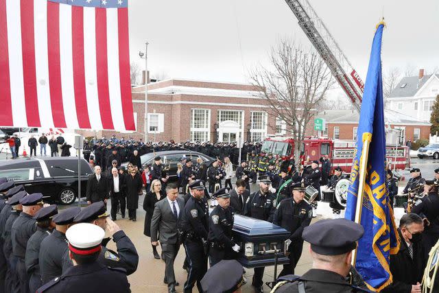 <p>Greg Derr/The Patriot Ledger/USA TODAY NETWORK</p> John O'Keefe's funeral