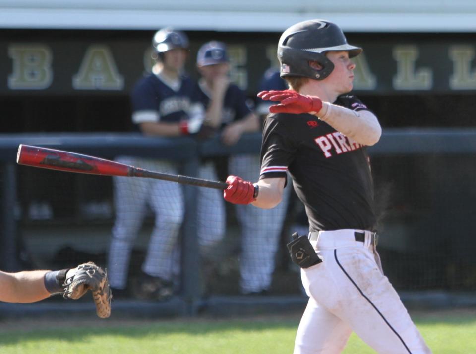 Pinckney's Nolan Carruthers led Livingston County with 34 stolen bases in 2023.