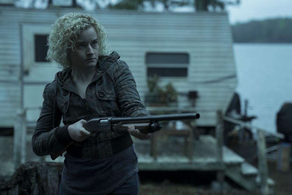 Julia Garner in "Ozark" — a big hit with a few quarantined authors, including film critic David Thomson.