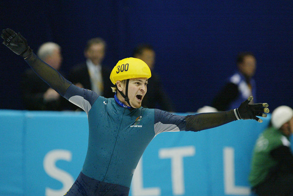 Bradbury celebrates following his win