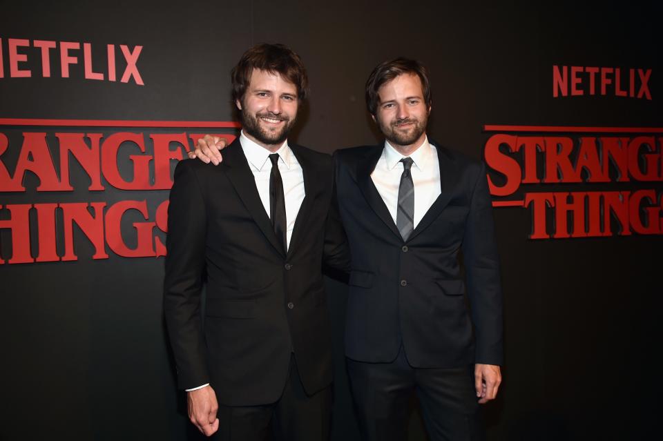 Creators and Executive Producers Ross and Matt Duffer at the 2016 premiere of Netflix's "Stranger Things" in Los Angeles.