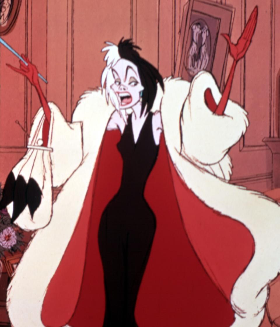 Cruella, in 1961, 1996, and 2021