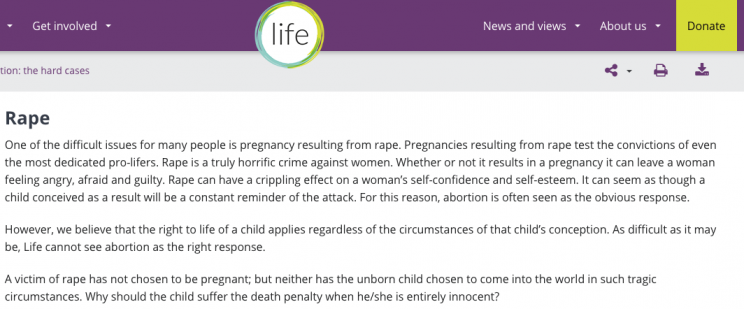 The grant to Life has provoked anger from politicians and women's groups, particularly given its controversial stance on rape survivors