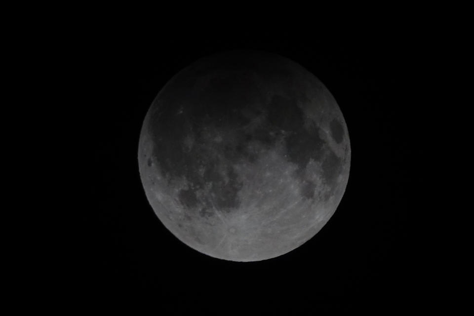 the Earth's shadow can be seen on the full moon