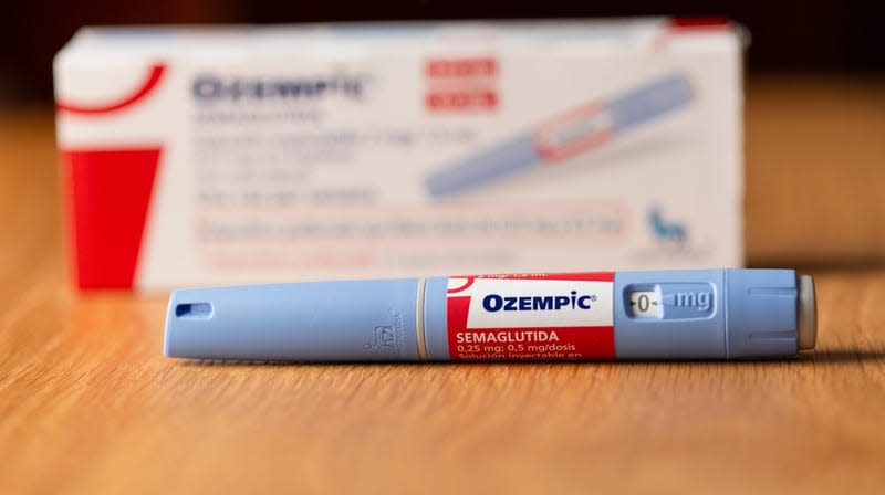 An injection pen of Ozempic, the popular drug used to treat type 2 diabetes and obesity.
