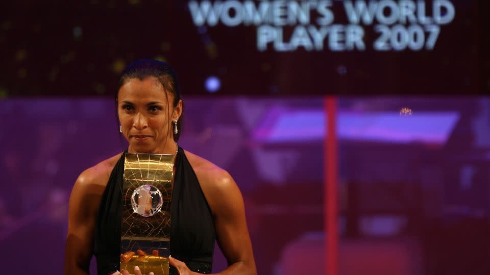 Marta has won the FIFA Women's World Player of the Year award an unprecedented six times. - John Walton/PA Images/Getty Images