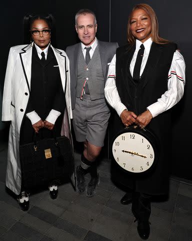 <p>Jamie McCarthy/Getty</p> Janet Jackson, Thom Browne and Queen Latifah