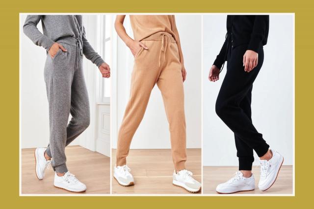 Cashmere Joggers, Drawstring Waist Sweatpants