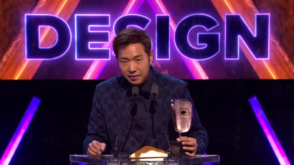 《潛水員戴夫》（DAVE THE DIVER）於英國電影和電視藝術學院遊戲獎 （Bafta Game Awards）獲頒遊戲設計獎。（翻攝自BAFTA YouTube頻道）