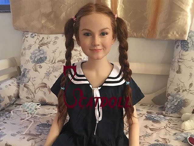 An 'evil' trend of importing lifelike sex dolls into Australia is on the rise, with depraved shoppers ordering anatomically correct silicone 'robots' to resemble girls as young as five. Picture: AliExpress