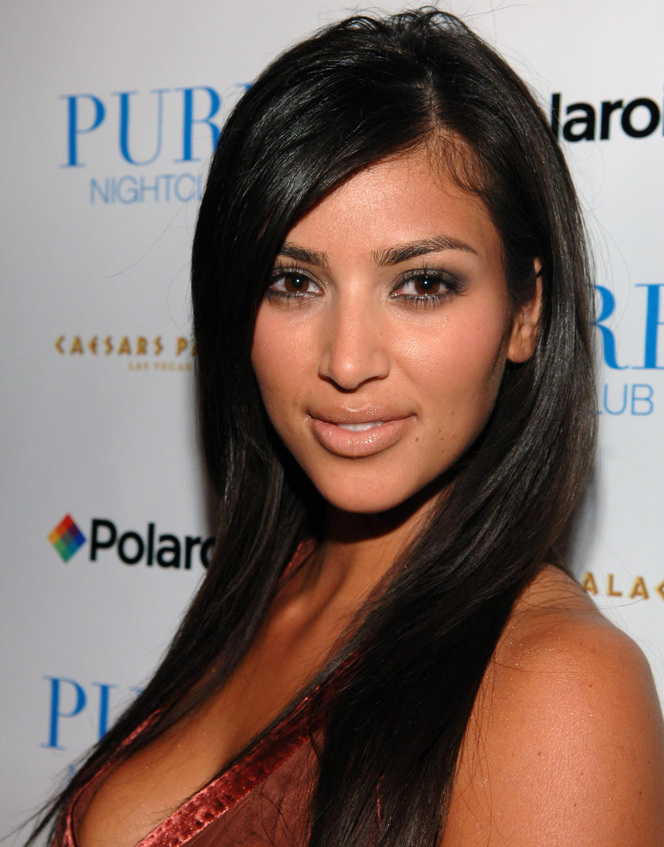 Kim Kardashian during Pure Nightclub Hosts Matt Leinart Draft Party - May 2, 2006 at Pure in Las Vegas, Nevada, United States. (Photo by J.Sciulli/WireImage)