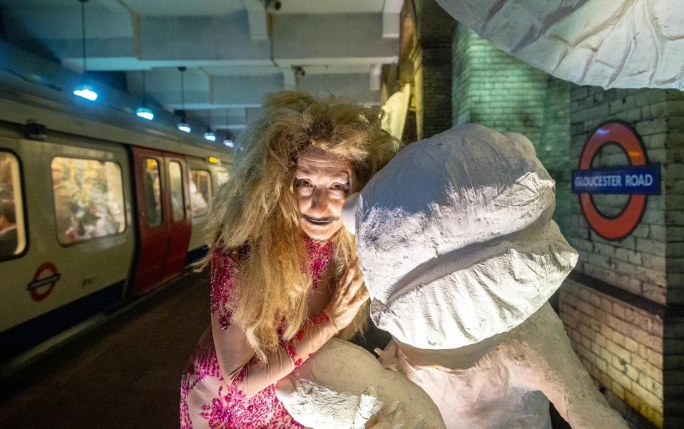 'The deep tunnels, the screeching – I want to record it, to revel in it': Monster Chetwynd with one of her sculptures - Benedict Johnson