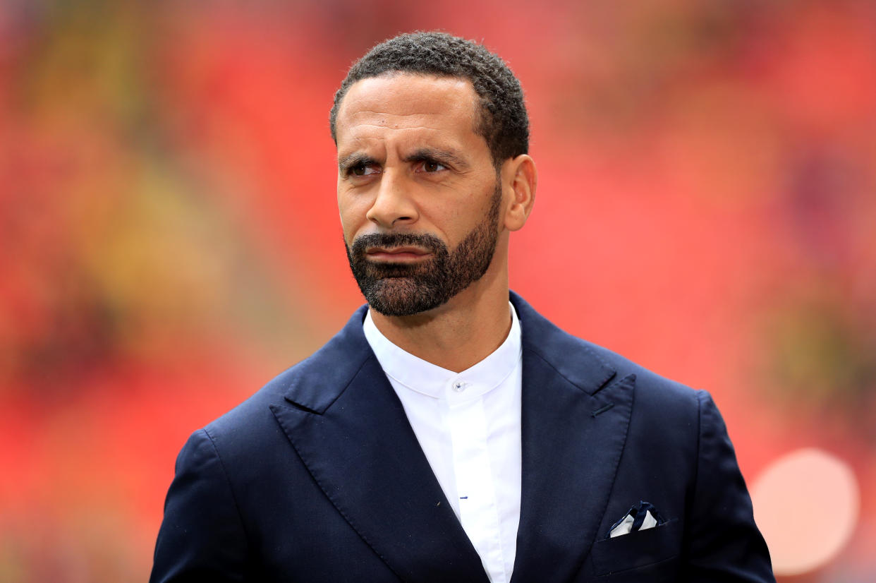 File photo dated 18/5/2019 of former England footballer Rio Ferdinand who has been banned from driving for six months after admitting a speeding charge at Crawley Magistrates' Court. The ex-Manchester United star, who is now a football pundit, was caught doing more than 70 miles per hour in a Mercedes on the A27 at Hangleton in Hove on the south coast on July 22 last year.