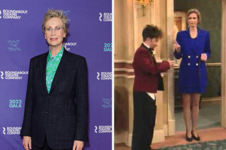 Jane Lynch now vs. when she appeared in "Married... with Children."
