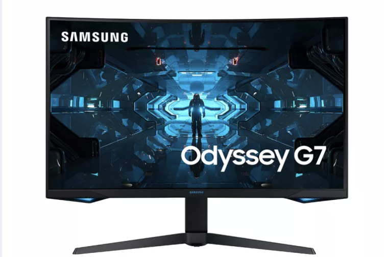 Samsung Odyssey G7 27" Gaming Monitor With 1000R Curved Screen, S$999 (was $1,119). PHOTO: Lazada