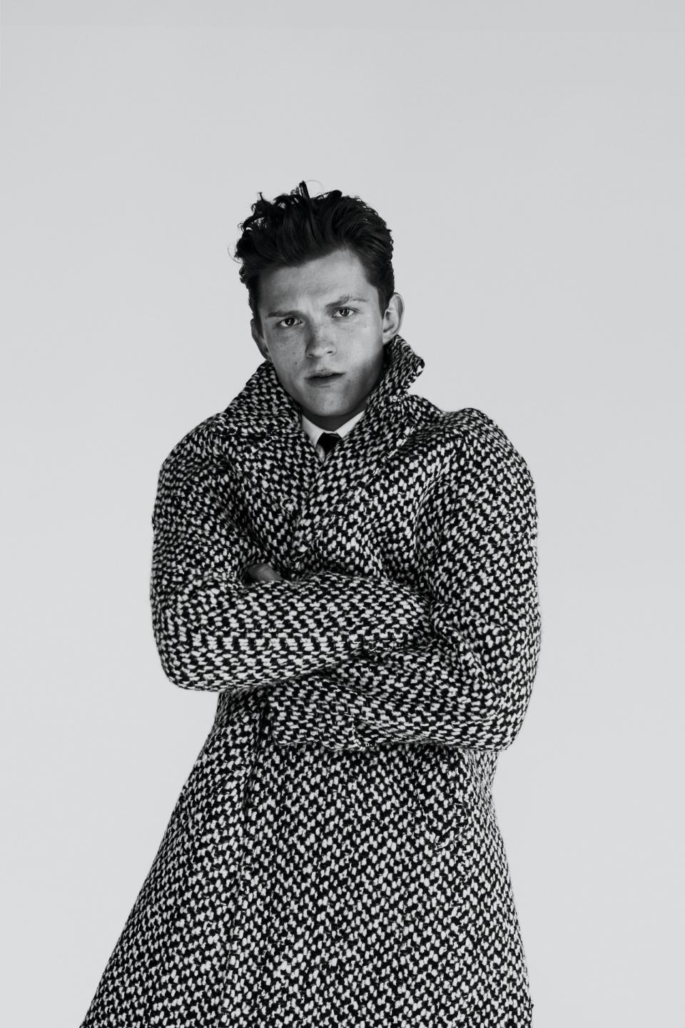 Tom Holland photographed by Fanny Latour-Lambert for GQ Style, Fall/Winter 2019