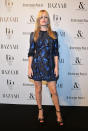 <p>The daughter of Mick Jagger donned a metallic blue mini dress.<br><i>[Photo: Getty]</i> </p>