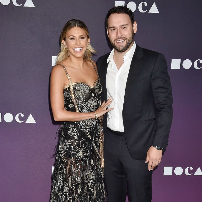 Scooter Braun con su ex Yael Cohen credit:Bang Showbiz