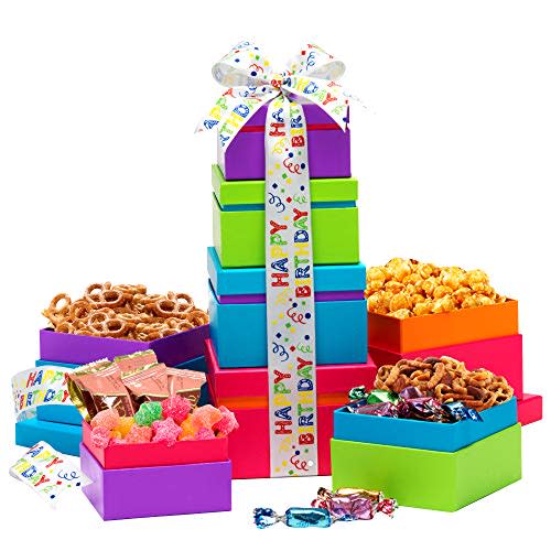 Happy Birthday Wishes Gift Tower (Amazon / Amazon)