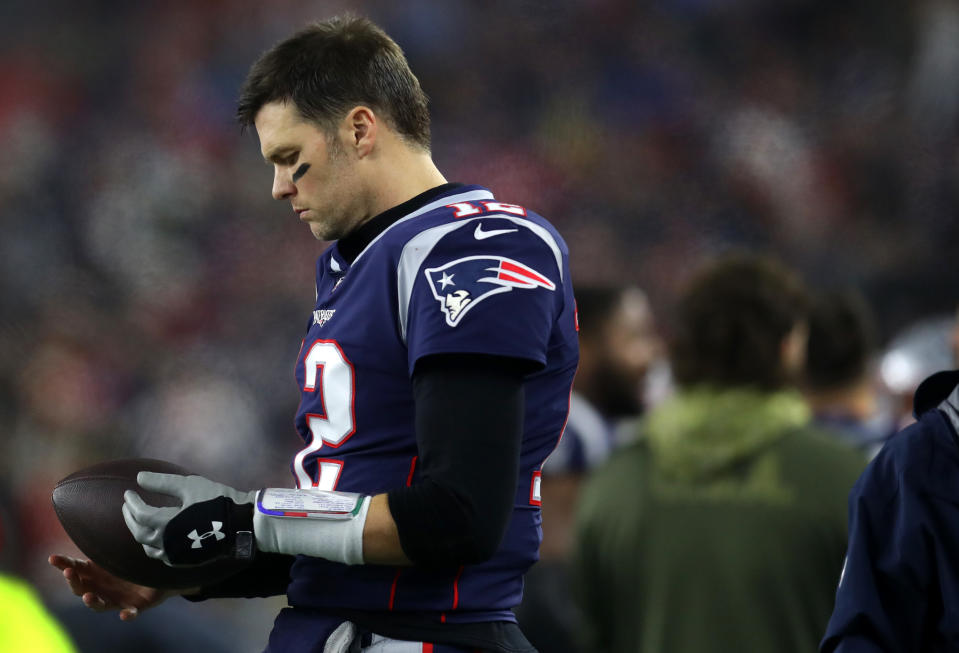 Tom Brady sounded like he had no intention of calling it a career after losing to the Titans in the wild-card round of the playoffs. (Photo by Maddie Meyer/Getty Images)