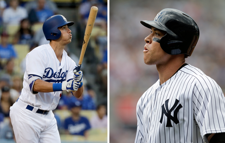 Rookies Cody Bellinger and Aaron Judge are part of MLB's home-run boom. (AP)