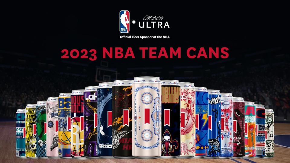 Michelob ULTRA team cans
