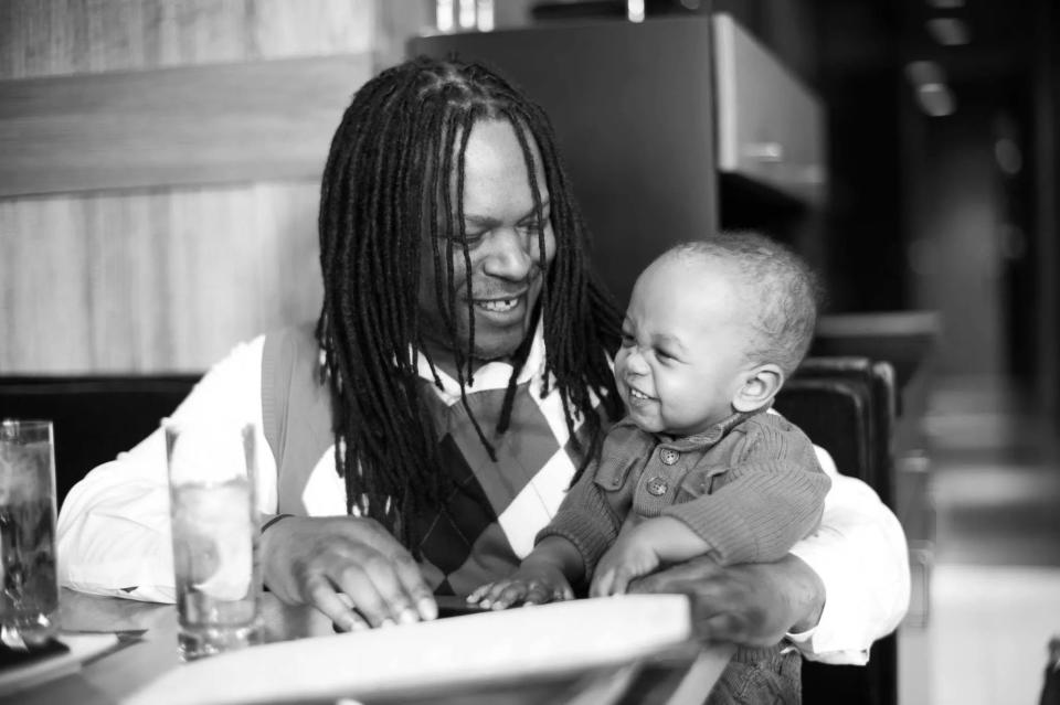 Shaka with his son.&nbsp; (Photo: Courtesy of Shaka Senghor)