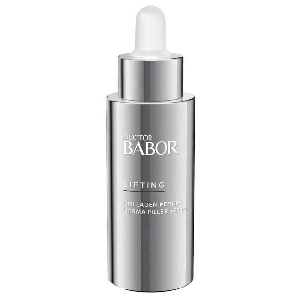 <p><a href="https://us.babor.com/products/doctor-babor/lifting-cellular/64362-collagen-peptide-derma-filler-serum.html" rel="nofollow noopener" target="_blank" data-ylk="slk:Shop Now;elm:context_link;itc:0;sec:content-canvas" class="link ">Shop Now</a></p><p>Collagen-Peptide Derma Filler Serum</p><p>babor.com</p><p>$179.00</p>