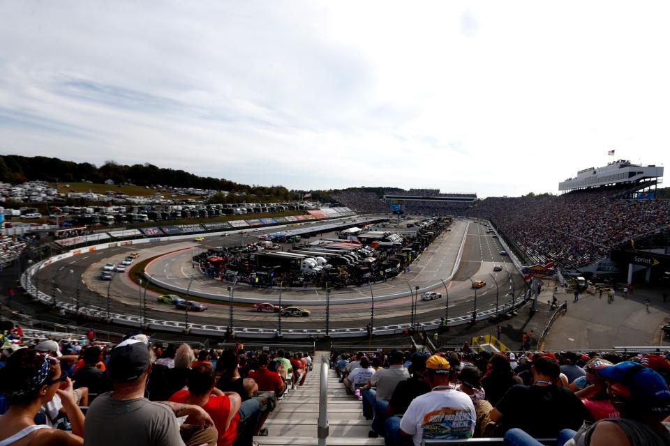 A track spokesperson said 10 people were struck by a black convertible. (Getty)