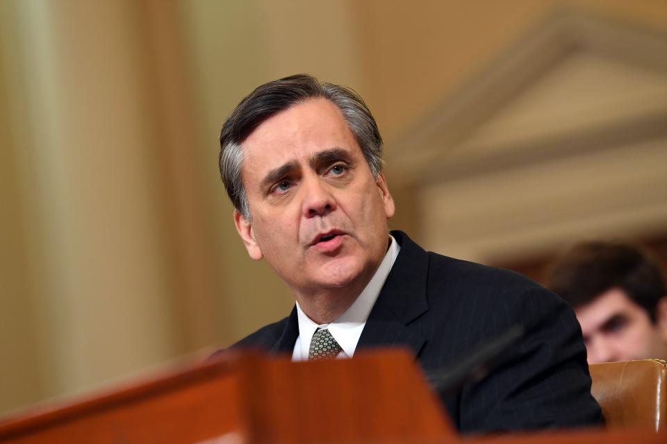 George Washington University law professor Jonathan Turley criticized a letter sent by Democratic members of Congress to distributors of pay TV and streaming services during a congressional hearing Tuesday.