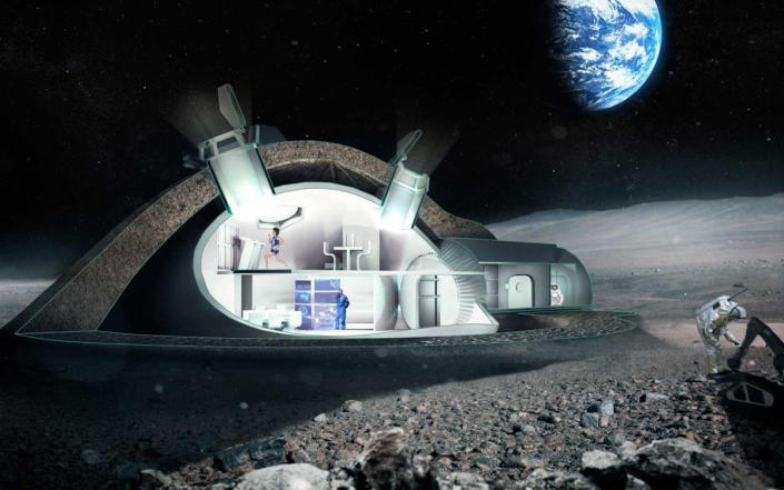 Inside look at one idea the European Space Agency is exploring in its formulation of a "moon village" that incorporates 3D printing.