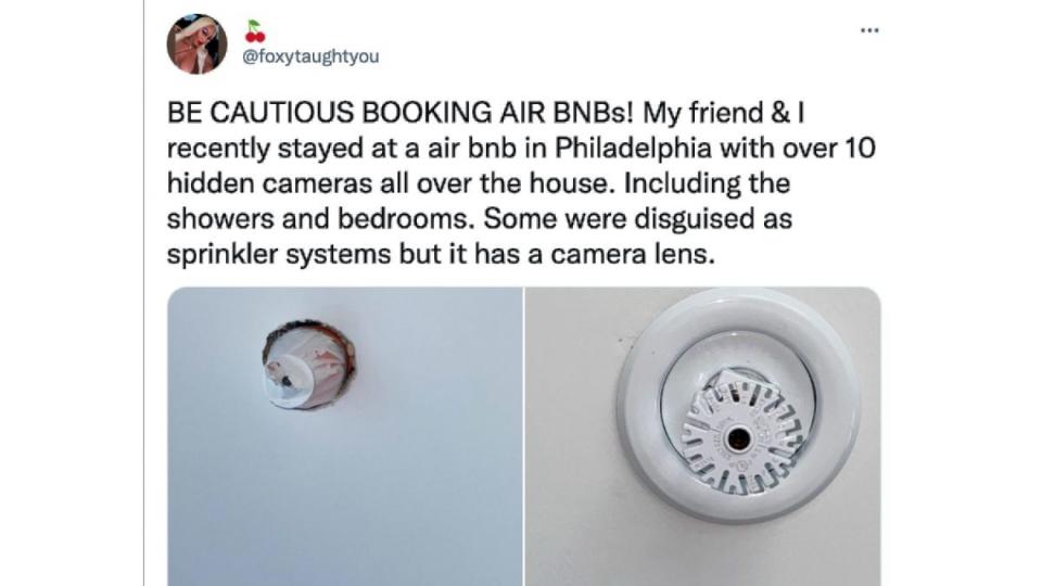 airbnb hidden cameras